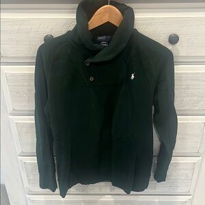 Polo by Ralph Lauren Green Sweatshirt with High Collar